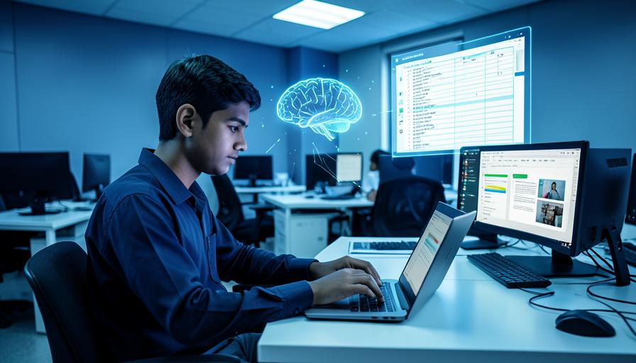ADCA With AI computer course training at NRK Computer Academy, Benipur