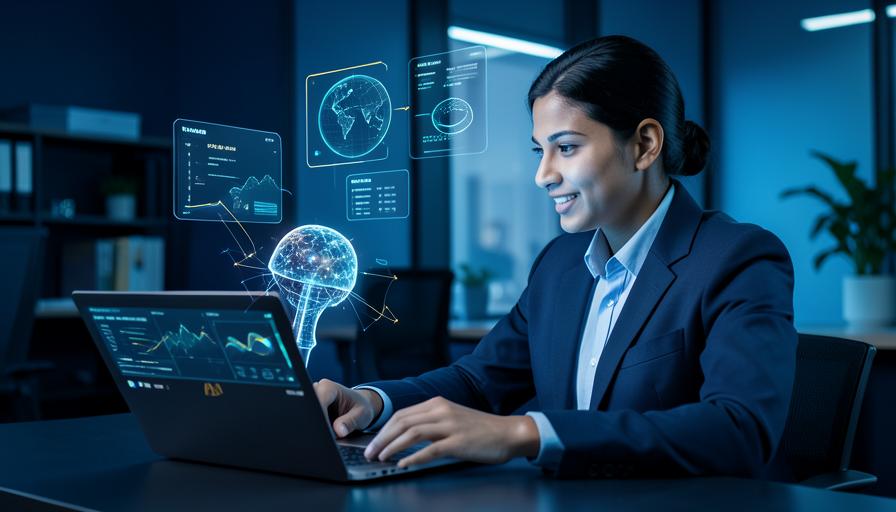 AI for Office & Business computer course training at NRK Computer Academy, Benipur