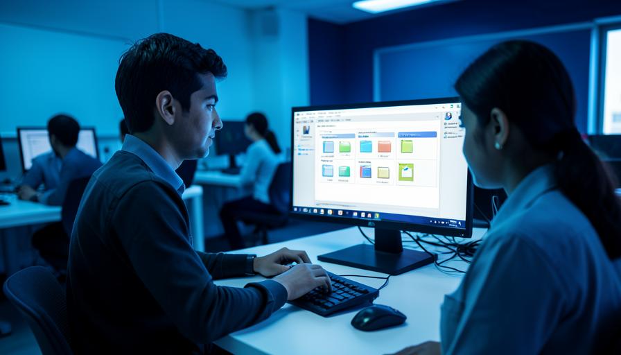 Basic Computer computer course training at NRK Computer Academy, Benipur